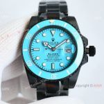 Copy Rolex Blaken Submariner Tiffffany Blue Blacksteel Watch 40mm